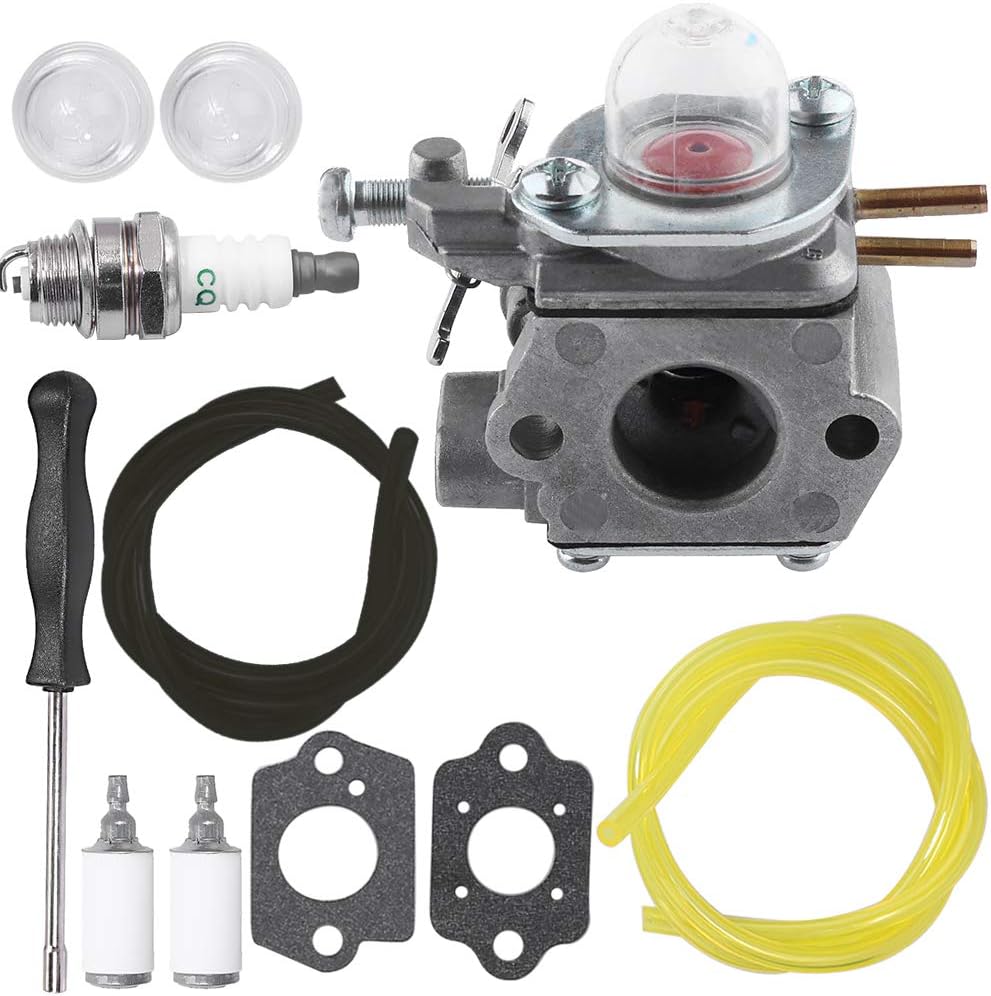 WT-973 Carburetor Replacement for Cub Cadet BC210 BC280 CC212 CS202 SS270 Bolens BL110 BL160 BL425 Troy-Bilt TB21EC TB22 TB22EC TB32EC TB42BC TB80EC TB2040XP 753-06190 Carb