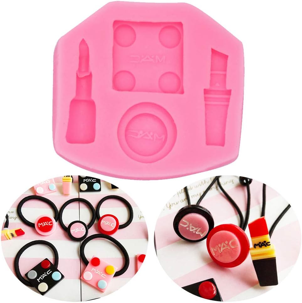 WYD 3D Silicone Mould Cosmetic Molds lipstick Eye Shadow Eyebrow Pencil Makeup Tool Making Fondant Cake Chocolate Soap Molds (cosmetic)