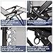 Artist hand 350LBS Capacity Zero Gravity Heavy Duty Outdoor Folding Lounge Chairs w/Snack Tray,Lawn Patio Reclining Chairs-XL Size (Extra-Wide Seats) Grey