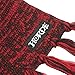 JINX World of Warcraft Horde Fringed Knit Scarf (Black/Red, 60