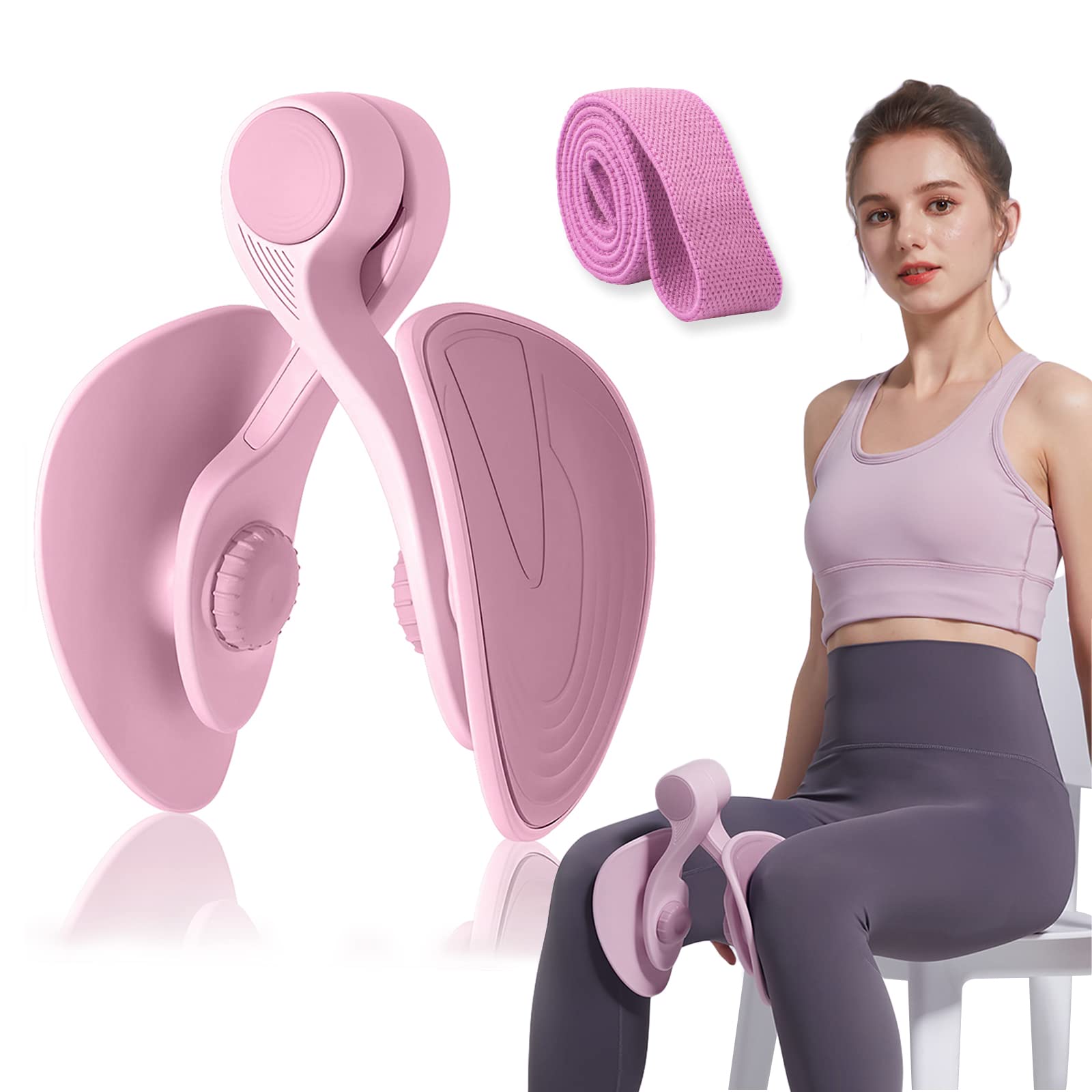Photo 1 of 35 LB Pelvic Floor Exercise Devices, Inner Thigh Kegel Exerciser, Kegel Trainer for Postpartum Rehabilitation, Exerciser of Thigh at Home, Hip Under Desk Exercise Men Women with Band