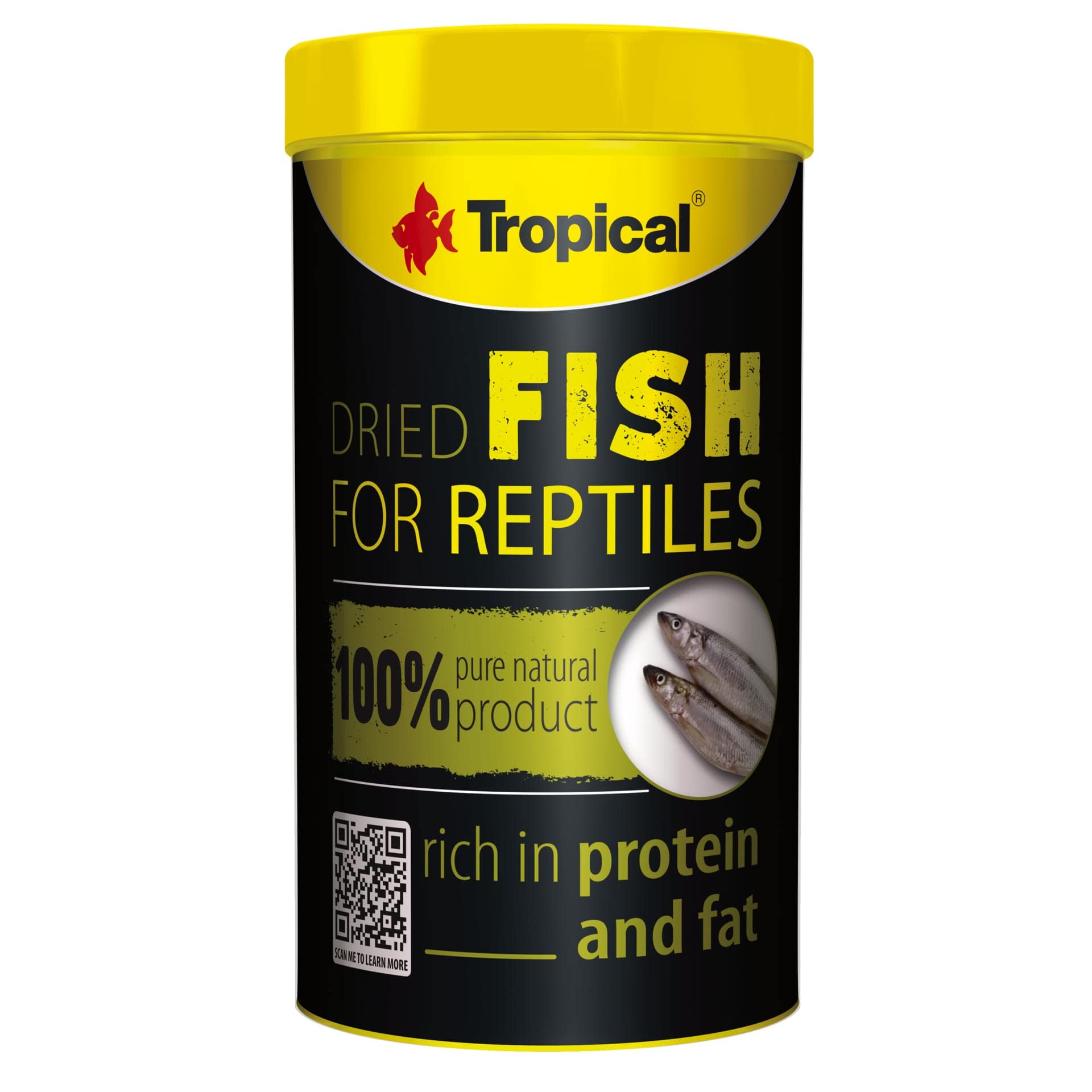 DRIED FISH 250ml / 35g - 100% natural protein-rich food for reptiles and turtles
