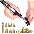 60W Digital Soldering Iron Heat Set Insert Tool with Heat Set Insert Tips and 100 Pcs M3x4x4.5 Threaded Inserts