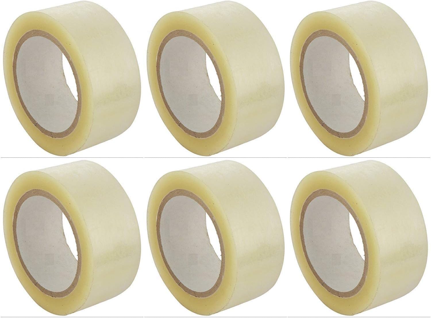 KafTon Parcel Tape Heavy Duty 48MM x 66M All Purpose Strong Thick and Secure Water Resistant Packaging Adhesive Tape (1, Clear)