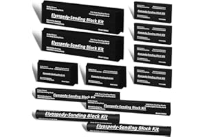 Suapouen Auto Body Sanding Block Kit 12 PC Complete Set of Automotive Sanding Blocks for Professional Use