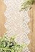 Ling's moment 12 x 120 inches White Lace Table Runner/Overlay Rustic Chic Wedding Reception Table Decoration Boho Party Decoration Baby Bridal Shower Decor