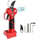 Electric Pruning Shears for Milwaukee M18 Battery, Portable Cordless Pruning Shears with LCD Display&SK5 Blades, Adjustable Cutting Diameter 0.8-1.2 Inch for Gardening Tree Pruning(NO Battery)