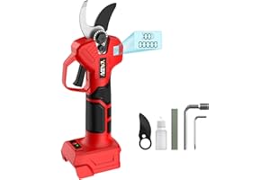 Electric Pruning Shears for Milwaukee M18 Battery, Portable Cordless Pruning Shears with LCD Display and SK5 Blades, 0.8-1.2 