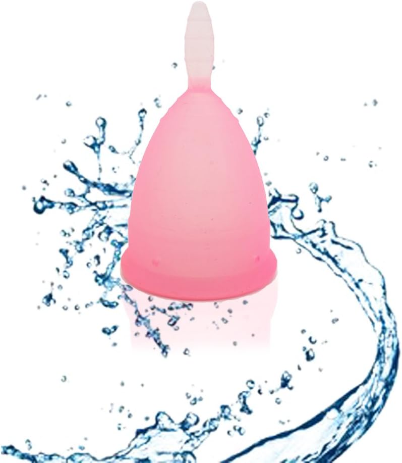SPEQUIX 1 PCS Women's Menstrual Cup Feminine Hygiene Protection S Size of Periods Cup (Pink)