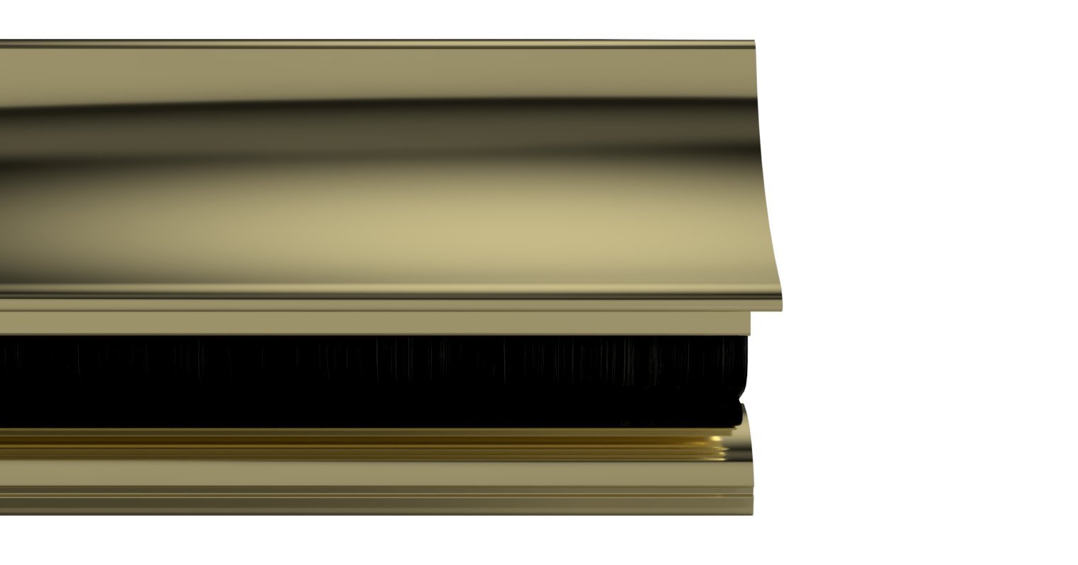 STORMGUARD 04SR0041219G Trim Line Two Part Low Access Disability Threshold Sill, Gold, 1219 mm