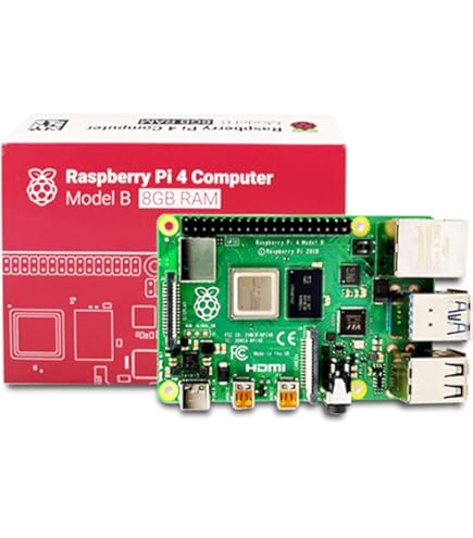 ミニPC Raspberry Pi 4 Model B 8GB Raspberry Pi 4 Model B Quad Core 64 Bit WiFi Bluetooth (8GB