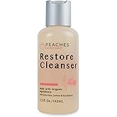 Peaches Skincare Post-Workout Vegan Face Wash with Gotu Kola, Lemongrass, and Eucalyptus – Gentle Daily Face Wash for Sweat and Oil Buildup – Restore Cleanser for All Skin Types 5.5 oz