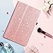 Amazon Fire HD 10 Case 2017,Kindle Fire HD10 2017 Cases,Fingic Luxury Sparkly Folio Folding Stand Cover with Holder & Auto Wake/Sleep Smart Case for Fire HD 10 inch Tablet Case,Rose Gold