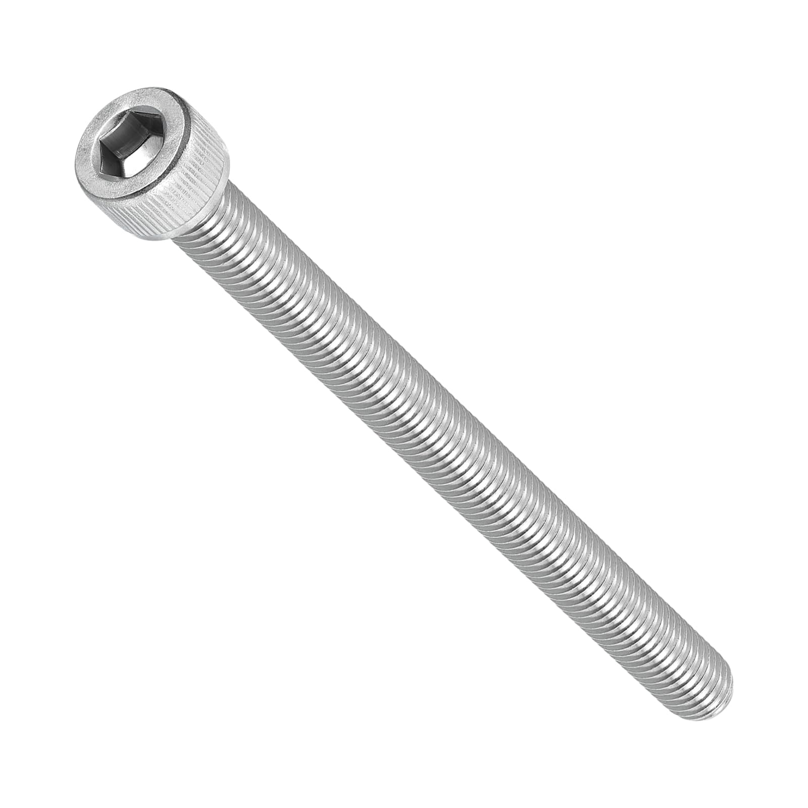 METALLIXITY Socket Head Cap Screw(M10-1.5x140mm)2Pcs, 304 Stainless Steel Allen Socket Drive Metric - Machine Internal Hex Screw UNC Coarse Thread, Silver Tone
