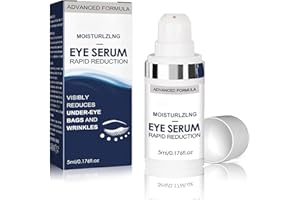 MUPUFU Rapid Reduction Eye Serum - Reduces Under-Eye Bags, Wrinkles, Sunlit Rose- Satin Finish - Buidable Color