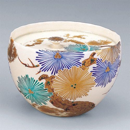 Water finger overglaze enamels Larch wheel flower water finger Yamakawa Iwao Ki-bakoIri [Limited 5 points ]