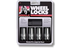 Gorilla Automotive 76641N Duplex Acorn Wheel Locks (14mm x 1.50 Thread Size) - Pack of 4,Chrome