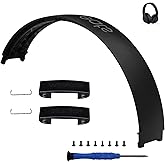 Studio 3 Replacement Headband & Hinge Replacement for Beats Studio3 Headphone,Durable Parts Accessories Repair Kit Set(Matte Black)