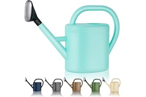 GEGEMAOYI Watering Can for Indoor Plants, Garden Watering Cans for Outdoor Plant House Flower, Modern Plant Watering Can Large Long Spout with Sprinkler Head 1 Gallon