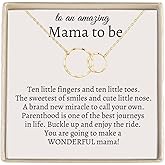 IPINK-Mom To Be Necklace - First Time Gift for Expecting Mother - Newborn Essentials - New Mom Jewelry - Pregnant Women Gifts