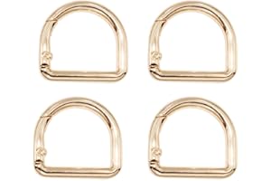 Metal D Ring Carabiner Clip,Spring Key Hooks,Hardware Bags Ring,Hand DIY Accessories,Webbing Sewing DIY,4pcs