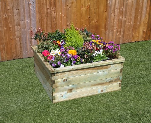 Zest4Leisure Sleeper Raised Bed - FSC Certified Pressure Treated Wood