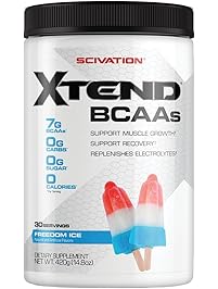 Scivation Xtend BCAA Powder, Branched Chain Amino Acids, BCAAs, Freedom Ice, 30 Servings
