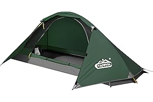 camppal 1 Person Tent for Camping Hiking Mountain Hunting Backpacking Tents 4 Season Resistance to Windproof Rainproof and Waterproof