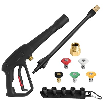 Pressure Washer Spray Gun, for Ryobi Pressure Washer Gun, with Jet Wand and 5 Spray Nozzles