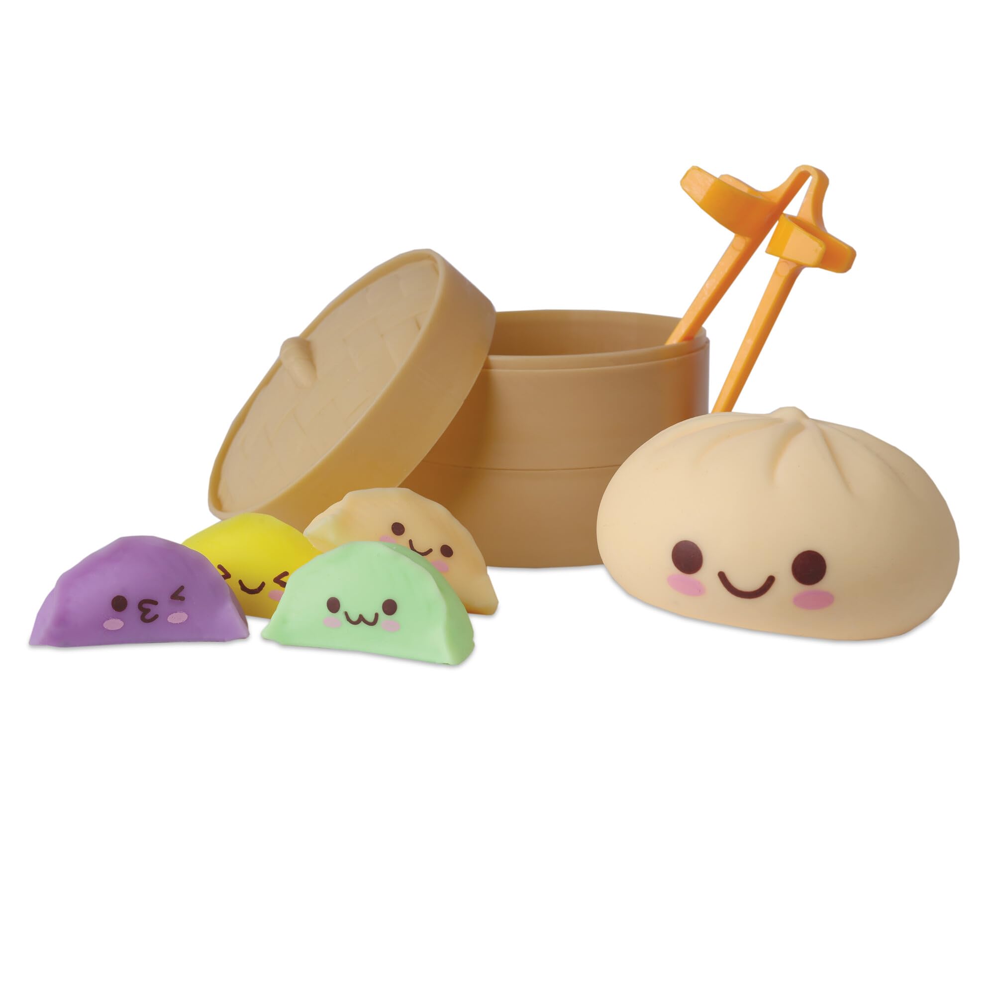 MindWare Foodie Fidgets Squishy Bao Bun and Dumplings Fidget Toys