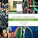 Flexible Garden Hose Set-Gada 100 FT Heavy Duty Double Latex Core Expandable Water Hose-Including A 8 Function Sprayer Nozzle, 3/4 USA Standard Connector-1 Year Warranty (Green)