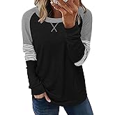 onlypuff Long Sleeve Shirts for Women Fall Fashion Tops Clothing