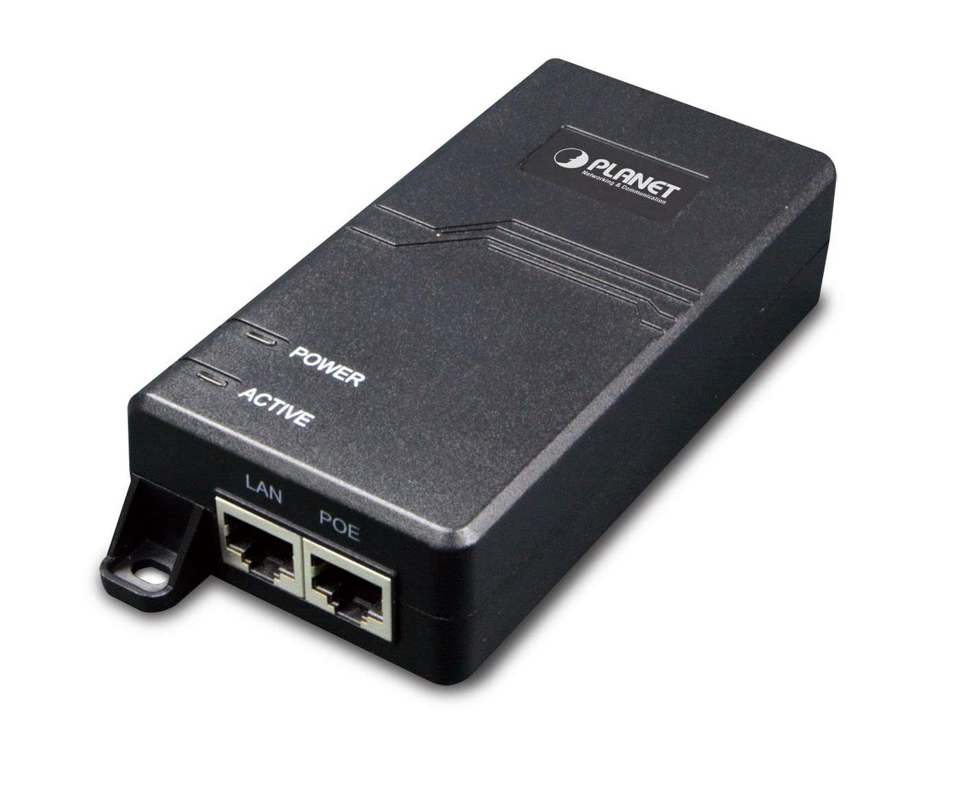 Inyector POE-163 IEEE 802.3at Gigabit High POE (30 W, rango medio, integrado) de Planet