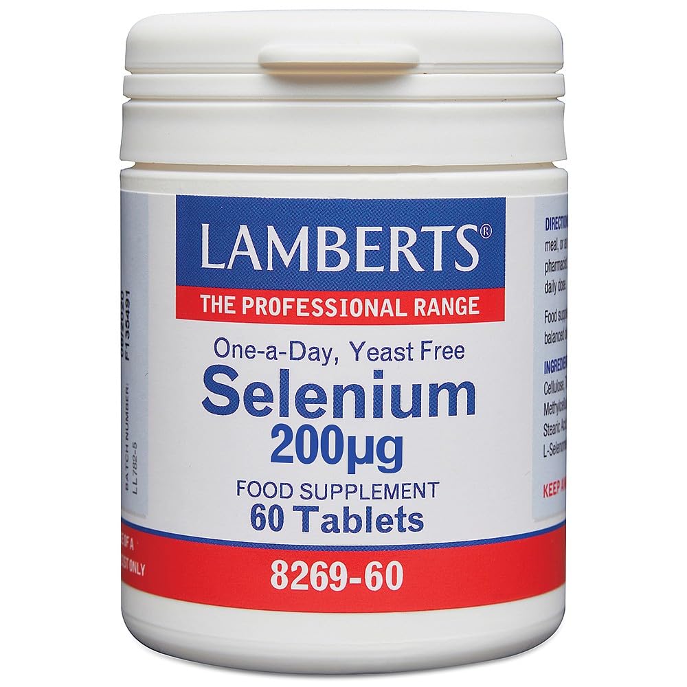 Lamberts Selenium 200µg – with L-Selenomethionine – 60 Vegan Tablets