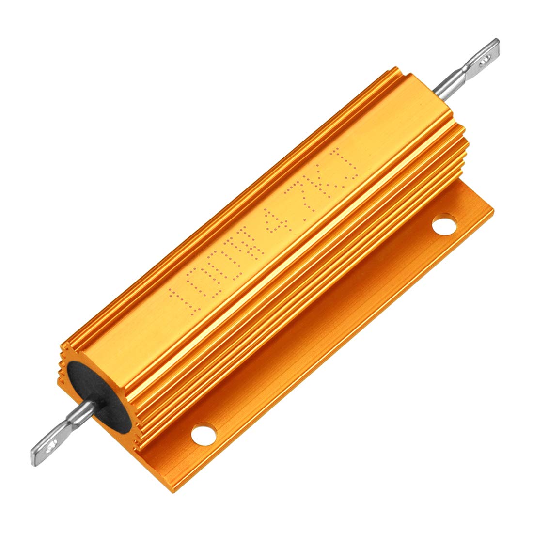 sourcingmap Aluminum Case Resistor 100W 4.7K Ohm Wirewound Yellow for LED Replacement Converter 100W 4.7KRJ
