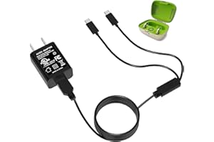 5V Charger USB-C Adapter Kit, Compatible with Phonak Case Go RIC, PartnerMic, Audeo P90R/L90R/P90/B90/L90 R 0459 Hearing aids