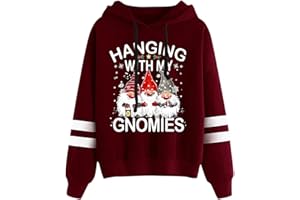 Christmas Hoodies for Women Sweatshirts Vacation Merry Holiday Ugly Sweater Crewneck Clothes Cute Shirts Plus Size Funny Tops