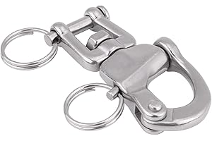 Snap Shackles, 316 Stainless Steel Sailing Shackle Quick Release Clevis Swivel Jaw Stylish Metal Clasps Rigging Hook Clip Har