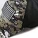 The Hat Depot Low Profile Tactical Operator with USA Flag Patch Buckle Cotton Cap (USA-Black/Charcoal Camo)