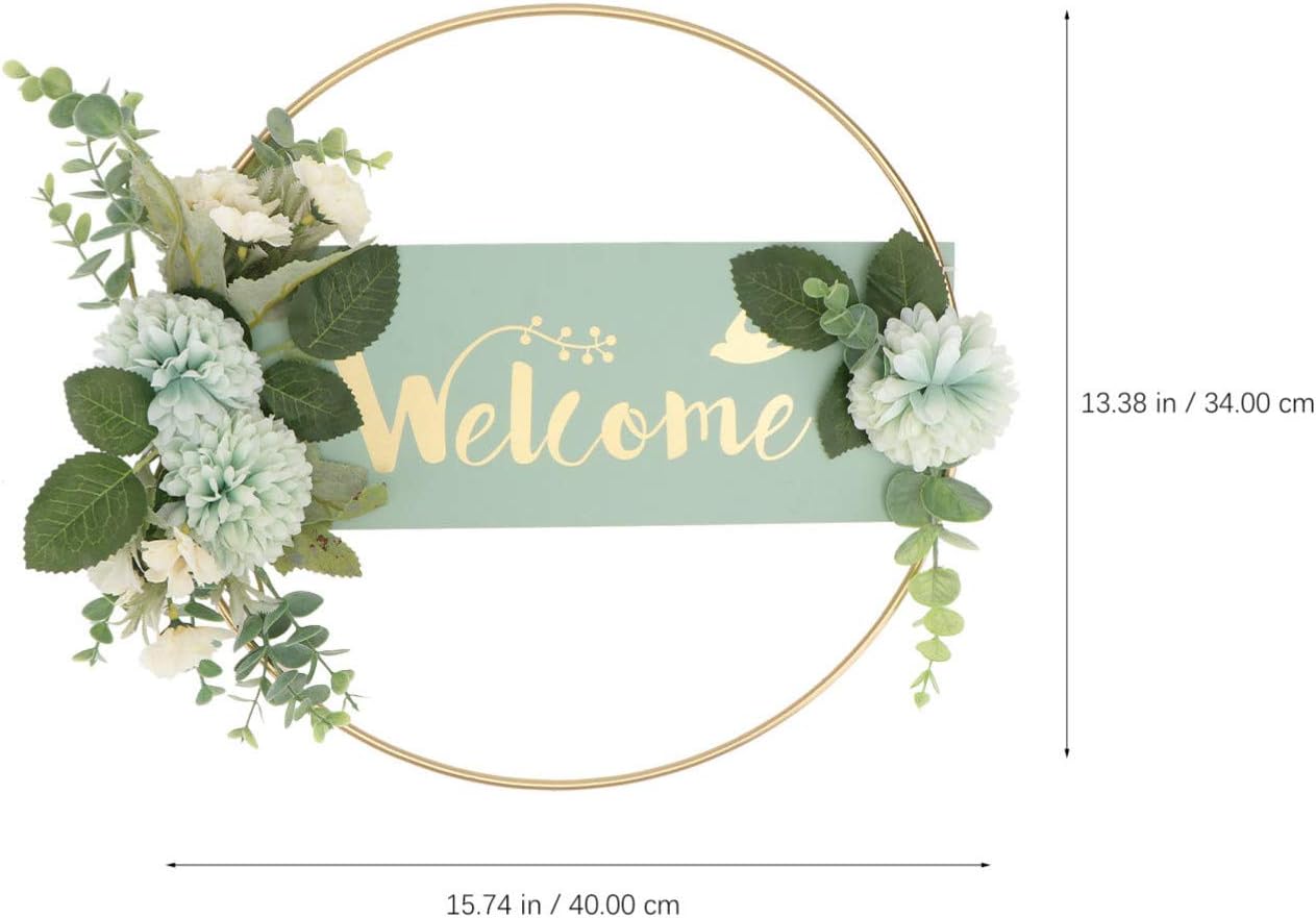 upkoch metall willkommensschild kunstliche blumen turkranz blumenkranz hochzeit eukalyptus girlande turschild metallkranz wandkranz fur ostern haustur deko kranz metallrahmen wohnzimmer wanddeko kranze kuche haushalt wohnen medsegmt com br