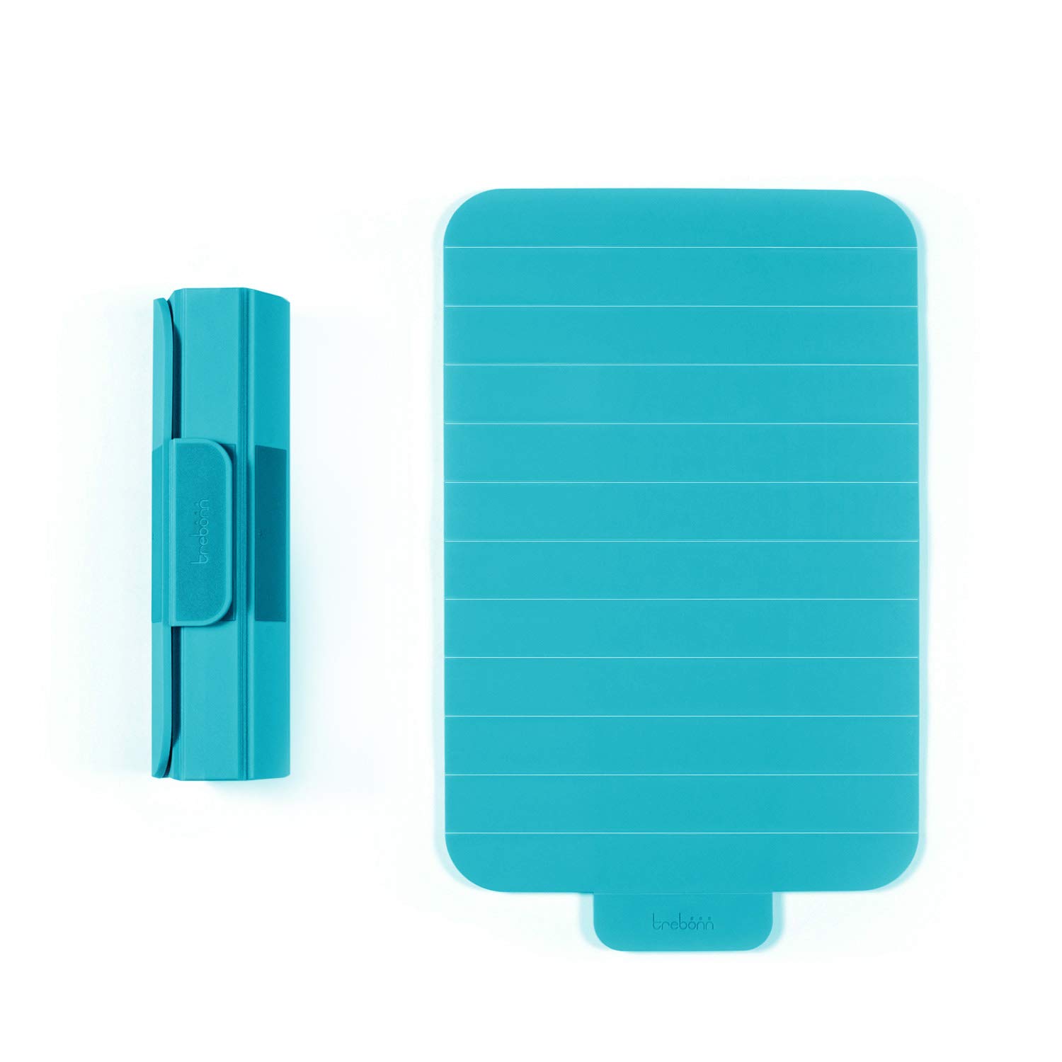 Trebonn - Roll Expand Board - Roll Up Plastic Chopping Board with Non-Slip Bottom - Space Saving and Perfect for Daily Use - 39 x 24 cm (Acquamarine)