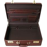 Amerilether Large Expandable Faux Leather Attachè Case (#2894-89)