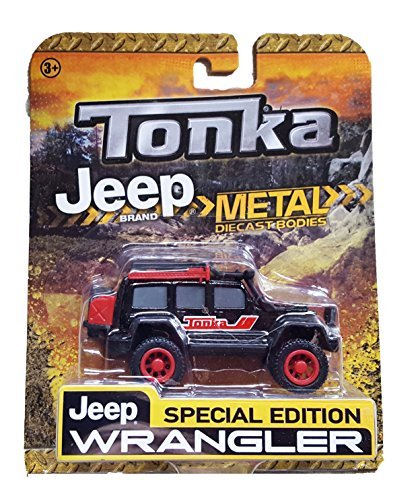 Tonka Jeep Brand Metal Diecast Bodies Jeep Wrangler Black
