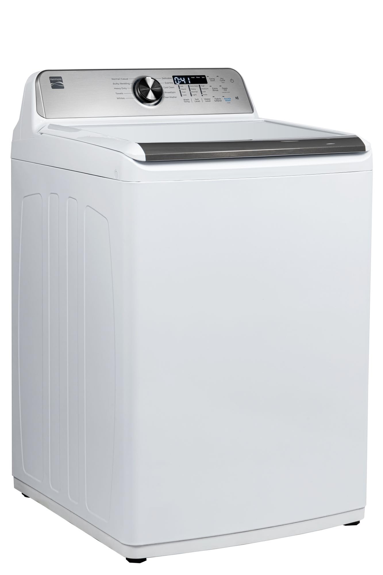 Kenmore 4.5 cu. ft. Top Load Washer with Triple Action Impeller for Tough Dirt & Stains - Reduce Laundry Time with Accela Wash & Express Wash - LED - White