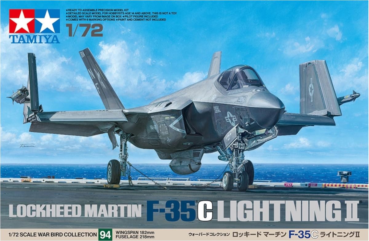 タミヤ ウォーバードコレクション No.94 ロッキード マーチン F-35C ライトニングII プラモデルの商品画像
