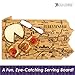Totally Bamboo Destination Pennsylvania State Shaped Serving and Cutting Board, Includes Hang Tie for Wall Display