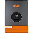 PowMr 5000W Solar Inverter 48VDC to 110VAC, 5KW Off-Grid Hybrid Inverter Built-in 120A MPPT Charge Controller, for 48V Lead-Acid and Lithium Battery(Peak Power: 15000W)