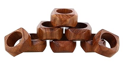 Buy Arn Craft Handmade Wedding Party Decorations Wood Napkin Rings