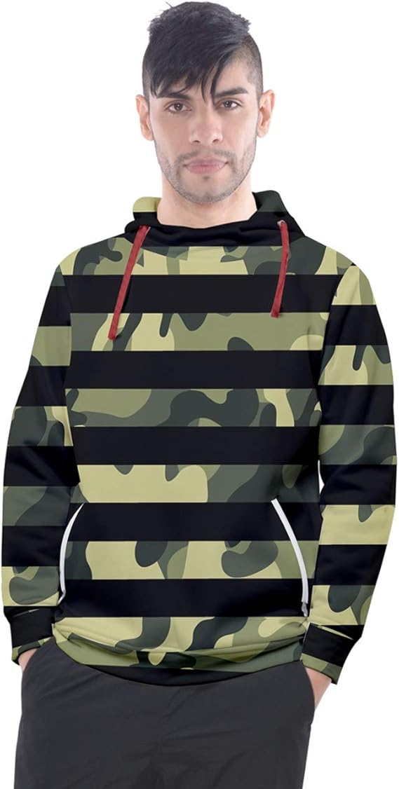 emo striped hoodie