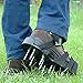 Premium Nylon Heavy Duty Lawn Aerator Shoes - 4 Adjustable Straps and Metal Buckles - Nylon Aerating Sandals with Zinc Alloy Buckles - Extra Spikes and Bonus Wrench Included